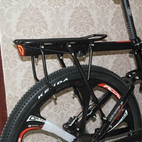 Universal Adjustable Bicycle Rear Cargo Rack - Durable Aluminum Alloy Luggage Carrier thumbnail
