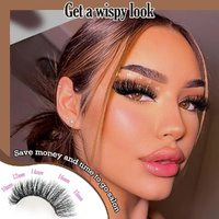 3 PCS DIY Lash Clusters Kit - 100D Fluffy & Thick False Eyelashes with Adhesive and Tools thumbnail