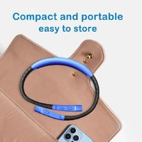 Blue Hands-Free Adjustable LED Neck Reading Light with 3 Modes for Night Walking and Reading thumbnail