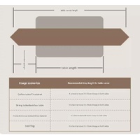 Green Elegant Green Botanical Table Runner with Tassels - 30x180cm thumbnail