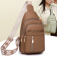 Black Stylish PU Leather Crossbody Sling Bag - Compact and Multi-Functional thumbnail