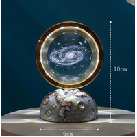 Starry Sky Walking Galaxy Astronaut LED Night Light - Decorative Space-Themed Lamp with Starry Globe thumbnail