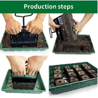 5x5 Soil Block Maker - Durable Handheld Gardening Tool for Seed Starting thumbnail