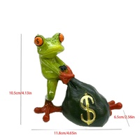 Money Frog Figurine - Lucky Wealth Decorative Ornament" thumbnail
