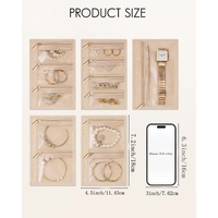 Portable Jewelry Organizer Inserts – Clear Zippered Pouch Set for Accessories thumbnail