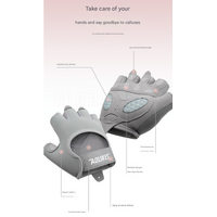 M Black Breathable Gym Training Gloves with Non-Slip Palm Grip thumbnail