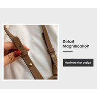 Black Compact Crossbody Leather Handbag - Chic and Stylish for Everyday Use thumbnail