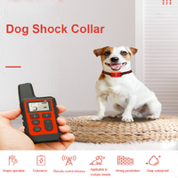 Orange Remote Dog Training Collar with Adjustable Shock and Vibration - Rechargeable, Waterproof, 2 Channels for Small to Large Dogs thumbnail