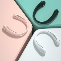 2 PCS White Portable Neck Fan - Hands-Free Personal Fan, Quiet and Adjustable, Ideal for Outdoor and Indoor Use thumbnail