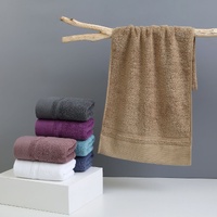 Purple Luxury 100% Cotton Face Towel Set - 3-Piece Thick & Absorbent Towels thumbnail