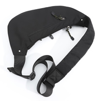 Black And Green Men's Vintage Chest Bag - Multi-functional Waterproof Crossbody Sling Bag for Outdoor Sports thumbnail