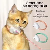 3 Pcs Green Smart Laser Pointer Collar for Cats – Automatic Interactive Toy with Two Play Modes thumbnail