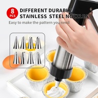 Complete Cookie Press Maker Kit Set - 13 Cookie Tools & 8 Icing Tips for Perfect Baking thumbnail