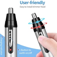 4-in-1 Electric Nose & Ear Hair Trimmer Set - USB Rechargeable Grooming Kit thumbnail