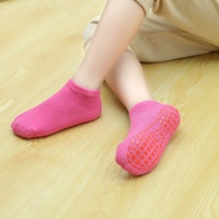 Purple 6-Pairs Adult Non-Slip Trampoline Socks - Colorful Anti-Skid Floor Socks with PVC Grip Dots, 35-42EU thumbnail