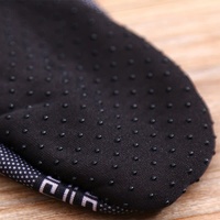 6 Pairs Women's Cozy Black Non-Slip Mid-Calf Socks - Warm Fleece-Lined High-Top Floor Socks for Fall & Winter thumbnail