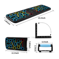 With Handle and Drawstring Multifunctional Push-Up Board - 9-in-1 Foldable Push-Up System for Strength Training thumbnail