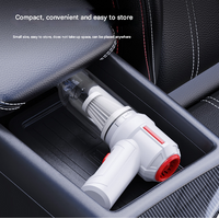 White 3-in-1 Vacuum Cleaner with Blowing, Suction, and Dust Extraction - USB Rechargeable, 2 x 2000mAh Batteries thumbnail