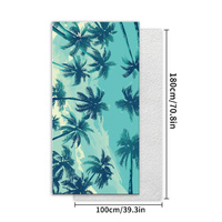 TW12 - Double-Sided Printed Beach Towel - Soft Microfiber - 100x180cm thumbnail