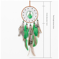 Triangles With Lights Boho Forest Dreamcatcher Wind Chime Pendant - INS Style Moonlit Serenity Decor thumbnail