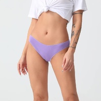4 pcs Black High-Waisted Cotton Bikini Briefs for Women, Slim Fit & Comfortable S Size thumbnail