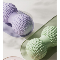 Pink 2pcs Fascia Ball Foot Arch Massager Peanut Ball for Muscle Relaxation, Deep Tissue Release, Yoga Massage 6.5*6.5*13CM thumbnail