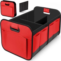 Foldable Fabric Car Trunk Organizer - Collapsible Storage Box for Vehicle Organization 60x37x31cm thumbnail