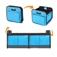Foldable Fabric Car Trunk Organizer - Collapsible Storage Box for Vehicle Organization 60x37x31cm thumbnail