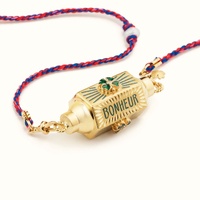 Mystical Tarot Charm Necklace - Boho Pendant(Four-leaf clover pattern) thumbnail