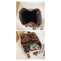 Ginger Stripes Boho Pattern Backpack - Stylish Casual Backpack for Everyday thumbnail