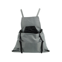 Gray Harvesting Apron - Outdoor Picking Bag, Gardening Tool Apron, Large Pocket Release Design thumbnail