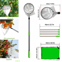 Telescoping Fruit Picker - Apple, Peach, Persimmon Harvesting Tool with Collection Bag, High Reach Fruit Catcher 3.2m thumbnail