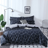 Plaid Duvet Cover - 3 Piece Bedding Set (with Corner Ties)Quilt cover 230cm x 265cm, pillowcase 51 x 92cm thumbnail