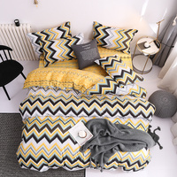 Yellow Duvet Cover - 3 Piece Bedding Set (with Corner Ties)Quilt cover 230cm x 265cm, pillowcase 51 x 92cm thumbnail