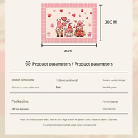 Easter Cotton-Linen Placemats - Set of 4 Anti-Stain Table Mats(Style 4) thumbnail