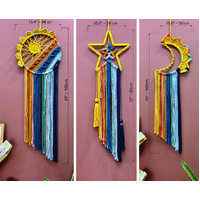 Colorful Tassel Dream Catcher - Bohemian Style Wall Decor (Sun) thumbnail