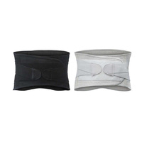 Size L Grey Breathable Waist Support Belt - Adjustable Back Brace for Men and Women, Ideal for Weightlifting, Squats & Back Pain Relief thumbnail