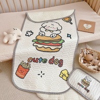 Cute Dog Pattern 2 Piece Set Kids Cooling Pad Set – 60x120cm Cartoon Latex Mattress Protector,  Pillow thumbnail