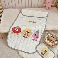 Cheese Pattern 2 Piece Set Kids Cooling Pad Set - 60x120cm Cartoon Latex Mattress Protector,  Pillow thumbnail