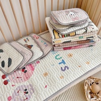 Donuts Pattern 2 Piece Set Kids Cooling Pad Set - 60x120cm Cartoon Latex Mattress Protector,  Pillow thumbnail