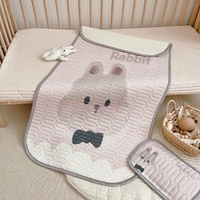 Rabbit Pattern 2 Piece Set Kids Cooling Pad Set - 60x120cm Cartoon Latex Mattress Protector,  Pillow thumbnail