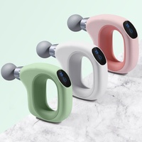 Green Mini Handheld Fascia Gun - Quiet, Portable, and Adjustable 12-Speed Muscle Massager for Neck, Back, and Full Body Relief, ABS+TRP Material thumbnail