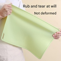 2 Pcs Pink Safe & Durable Silicone Placemat - Heat Resistant, Spill-Proof Table Protector for Kids & Adults(30*40CM) thumbnail