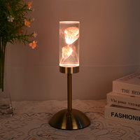 Dandelion Grass Eternal Flower Acrylic Table Lamp - Color-Changing LED, USB Rechargeable, Touch Control thumbnail