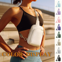 White Trendy Waterproof Sling Bag - Lightweight Crossbody Chest Pack, Adjustable Strap thumbnail