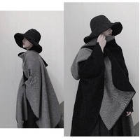Black Tassel Style Ethnic Boho Shawl for Women - Stylish Split Cape for Travel and Cooling Rooms thumbnail