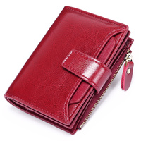 Beige Premium Genuine Leather RFID Blocking Women's Wallet - Lightweight, Multi-Functional, and Stylish thumbnail