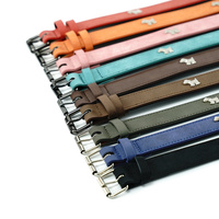 2 PCS Soft Leather Dog Collar - Adjustable & Durable for Medium/Large Dogs M-(58*2.5cm) thumbnail