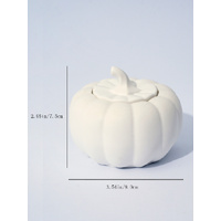 (Lime Basil Citrus)Ceramic Pumpkin Candle with Lid - Home Decor and Gift Ideas thumbnail