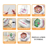 Light Pink DIY Electric Bead Spinner - Jewelry Making Tool with USB Charging thumbnail